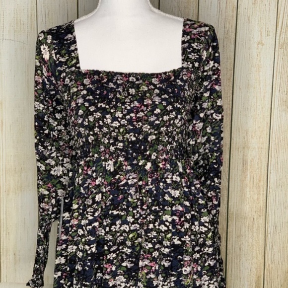 Ganni Shirred floral georgette maxi dress - Picture 5 of 7